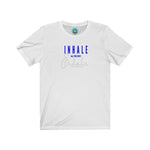 Load image into Gallery viewer, INHALE BLU-Unisex Jersey Short Sleeve Tee
